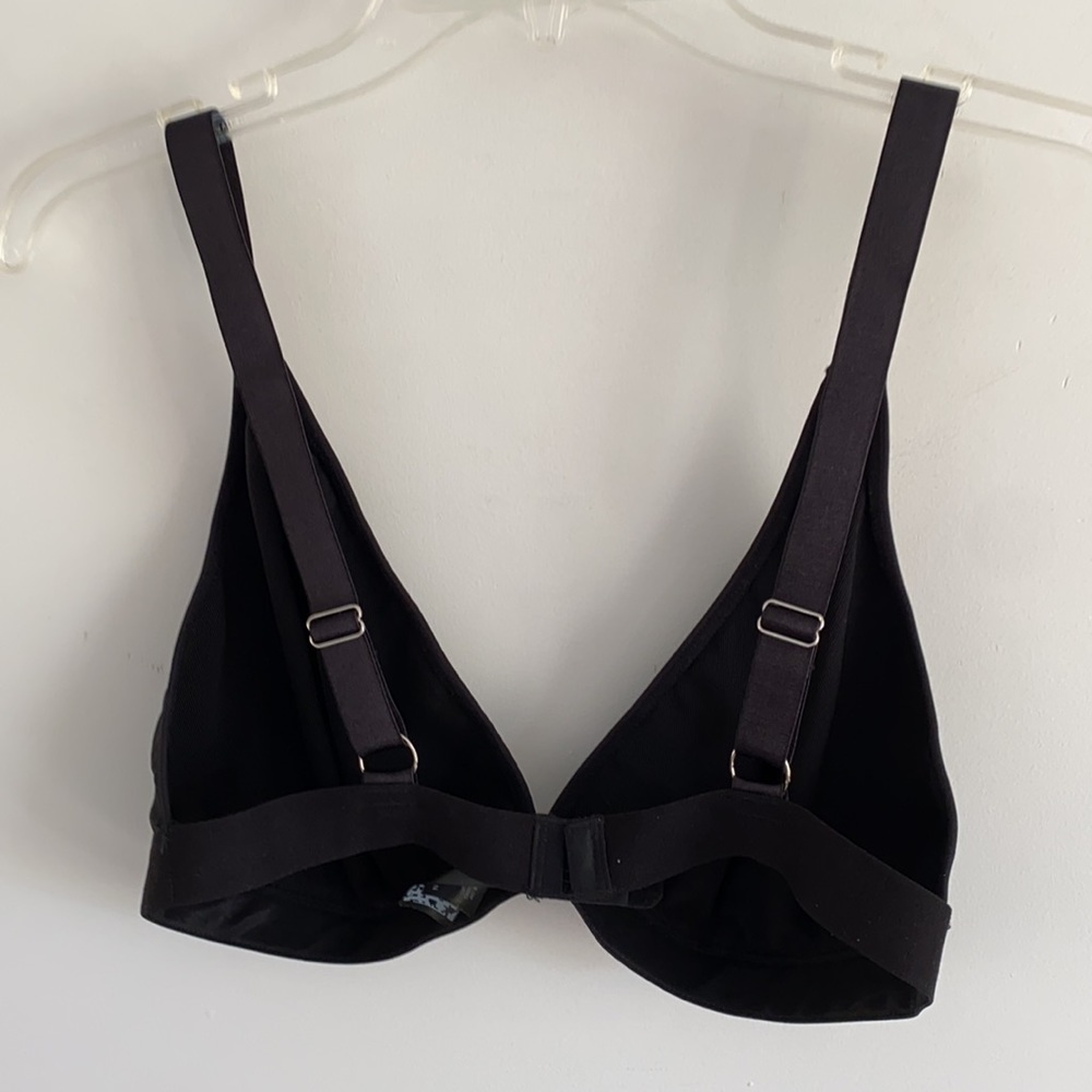 FREE WITH PURCHASE ASOS DESIGN black plunge bra 38G bralet triangle - Picture 3 of 3